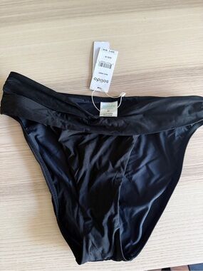 solid0 swimwear Black Women's Bikini Bottoms